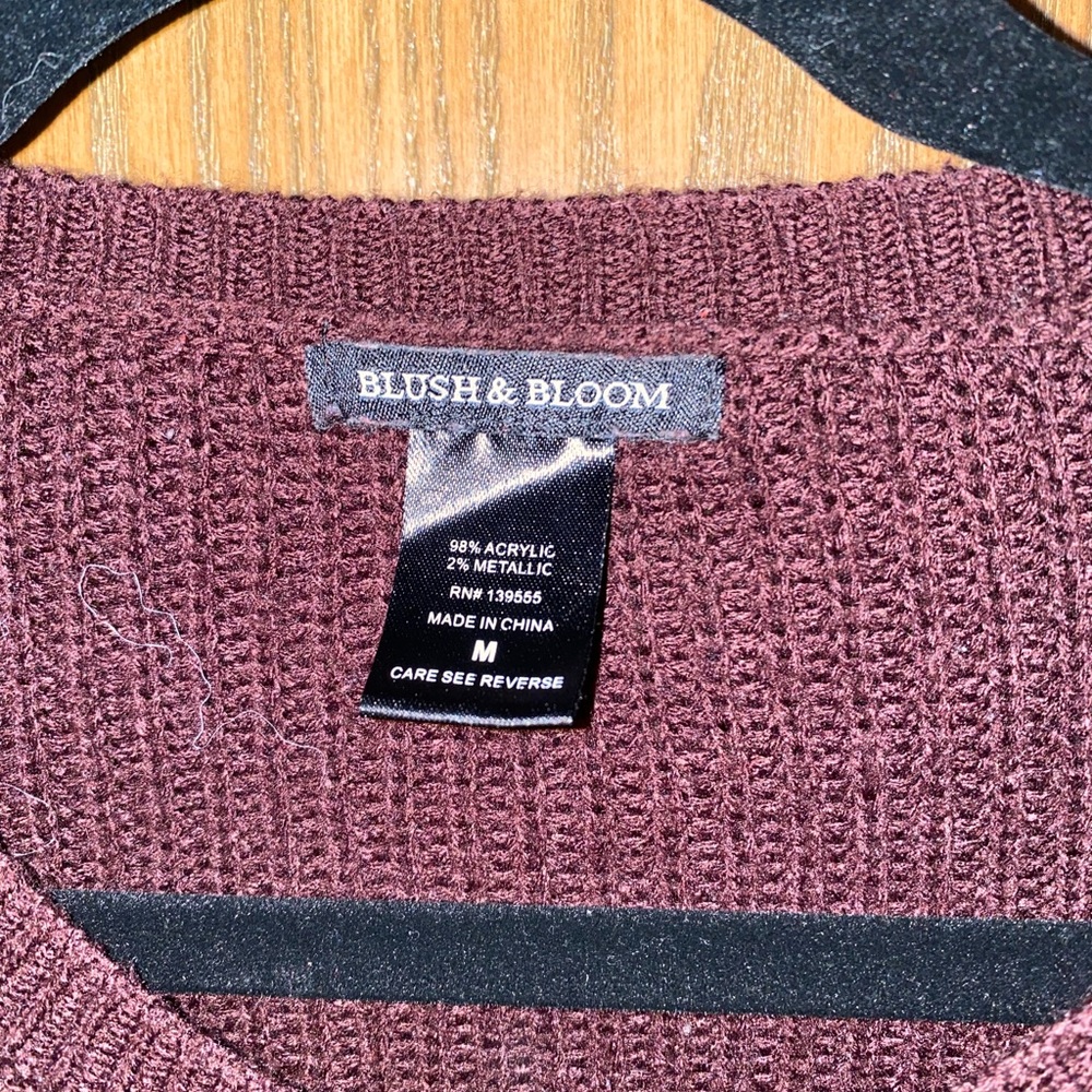 Purple Blush & Bloom sweater
